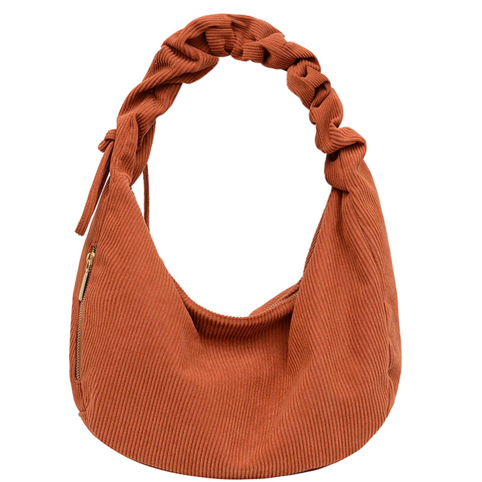 

Сумка через плечо для плечевой сумки-тоут с регулируемым плечевым ремнем [Tuten] женская, сумка, сумка, вельвет, мягкая, дамская сумка, однотонная, простая, ручная, милая, оранжевый