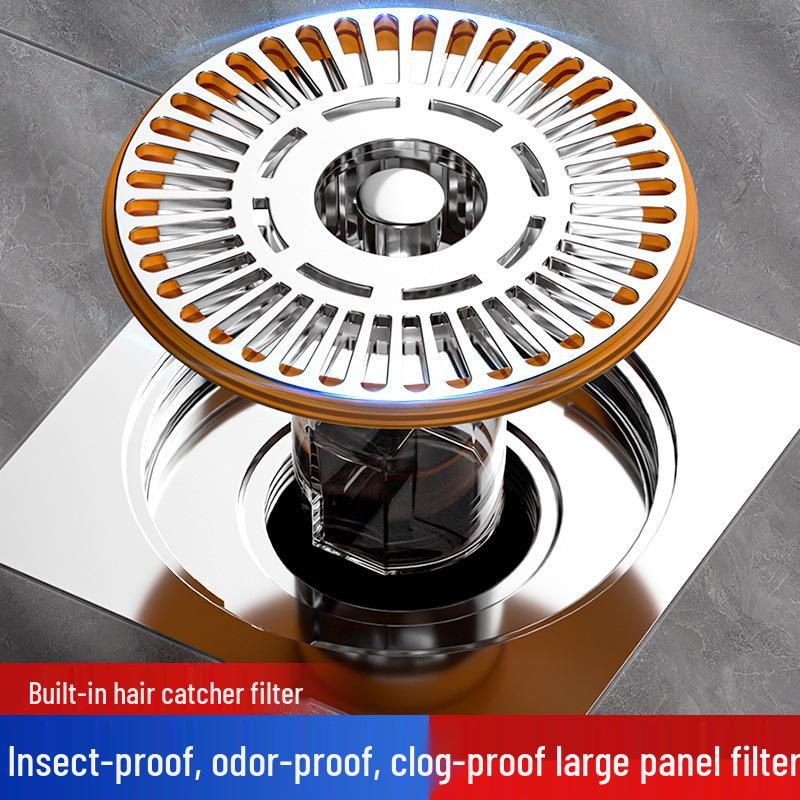 Universal Anti-Clog Deodorizing Floor Drain Filter - Insect-Repellent Seal Cover for Bathroom Sewers
