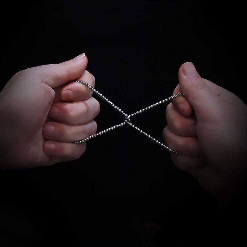 

Mentalism Magic Tricks Chain Close Up Molecular Chain Molecular Chain Magic Magic Props срібний