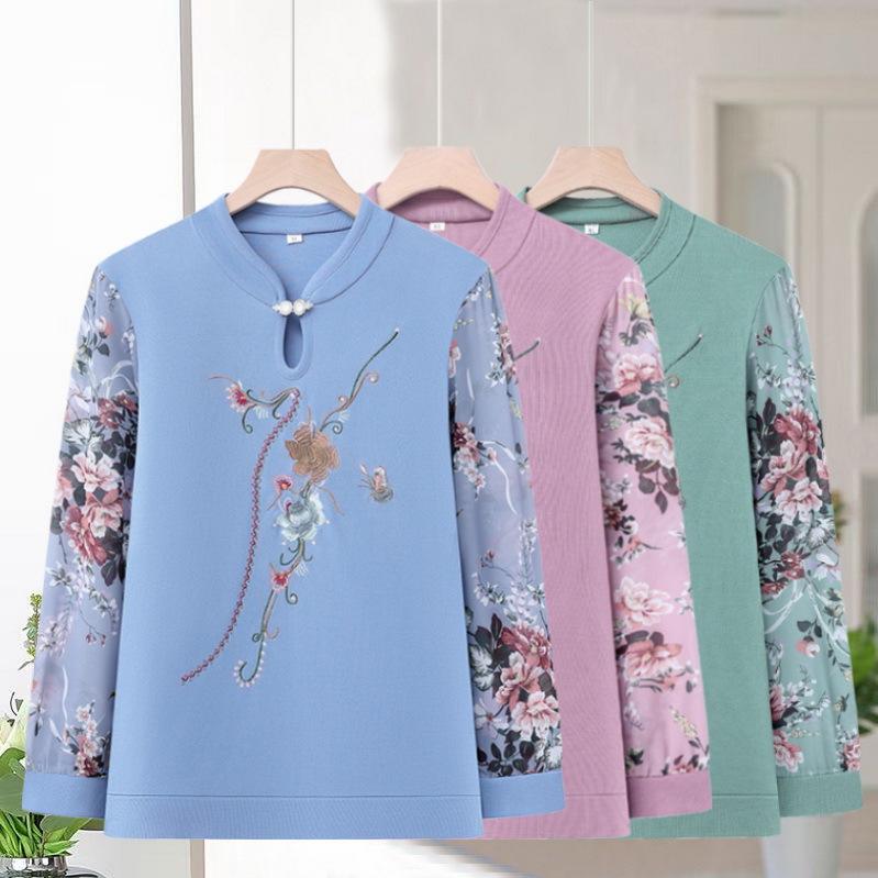 Stylish Knitwear Tops for Middle-Aged & Elderly Women - Spring & Autumn