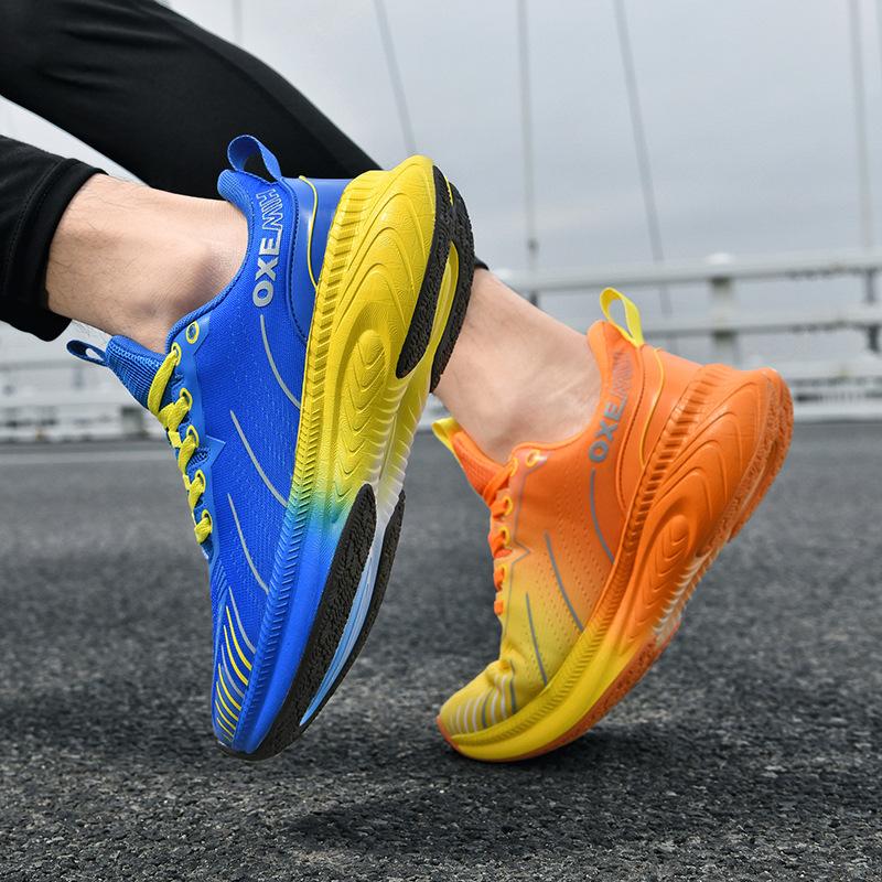 Mandarin Duck Running Shoes Foreign Trade Lightweight Running Shoes Mesh Breathable Sports Shoes Jogging Shoes Middle School Students and Teenagers Sh