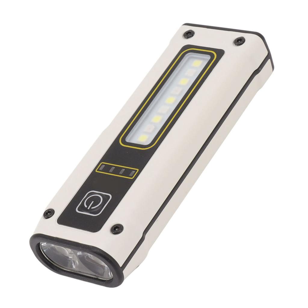 Dual Light Source Flashlight 800mAh Type C Charging Portable COB LED Flashlight with Strong Magnetic