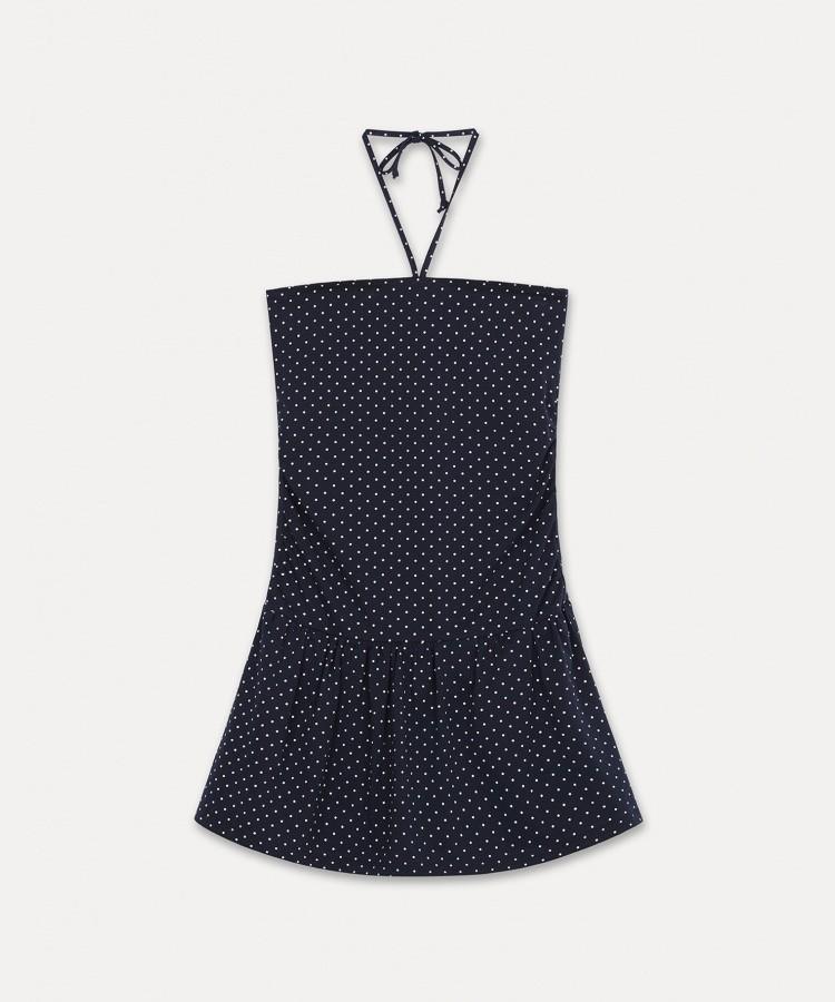 Seobdyudeu Band Dress (Navy Dot)