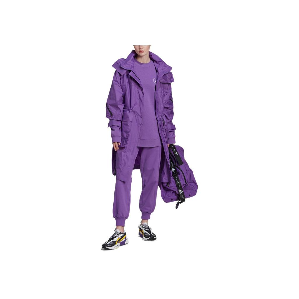 adidas Stella McCartney Sw Pt Ml Pruhované logo Kalhoty dámské Fialové HM3818