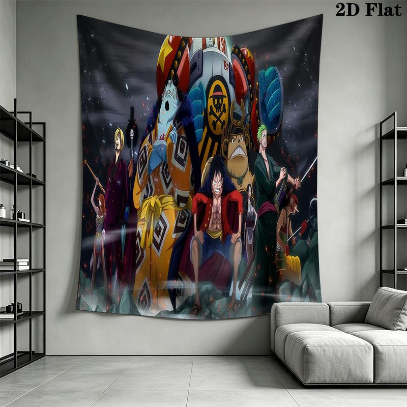 One Piece Tapestry Wall Tapestry Background Cloth Fashion Print Home Decor Soft Wall Covering Decoration