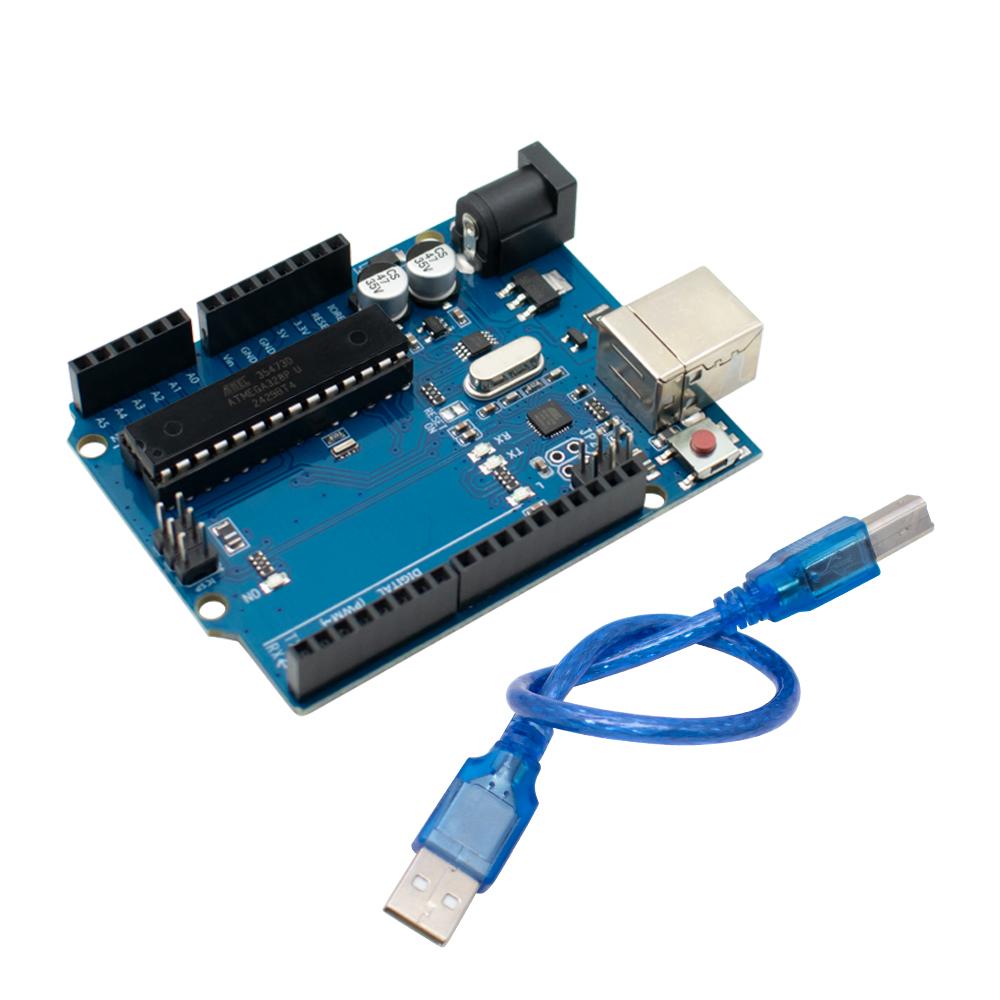 UNO R3 Official Box ATMEGA16U2 Original ATMEGA328P Chip CH340G For WArduino UNO Development Board WeMos ESP8266