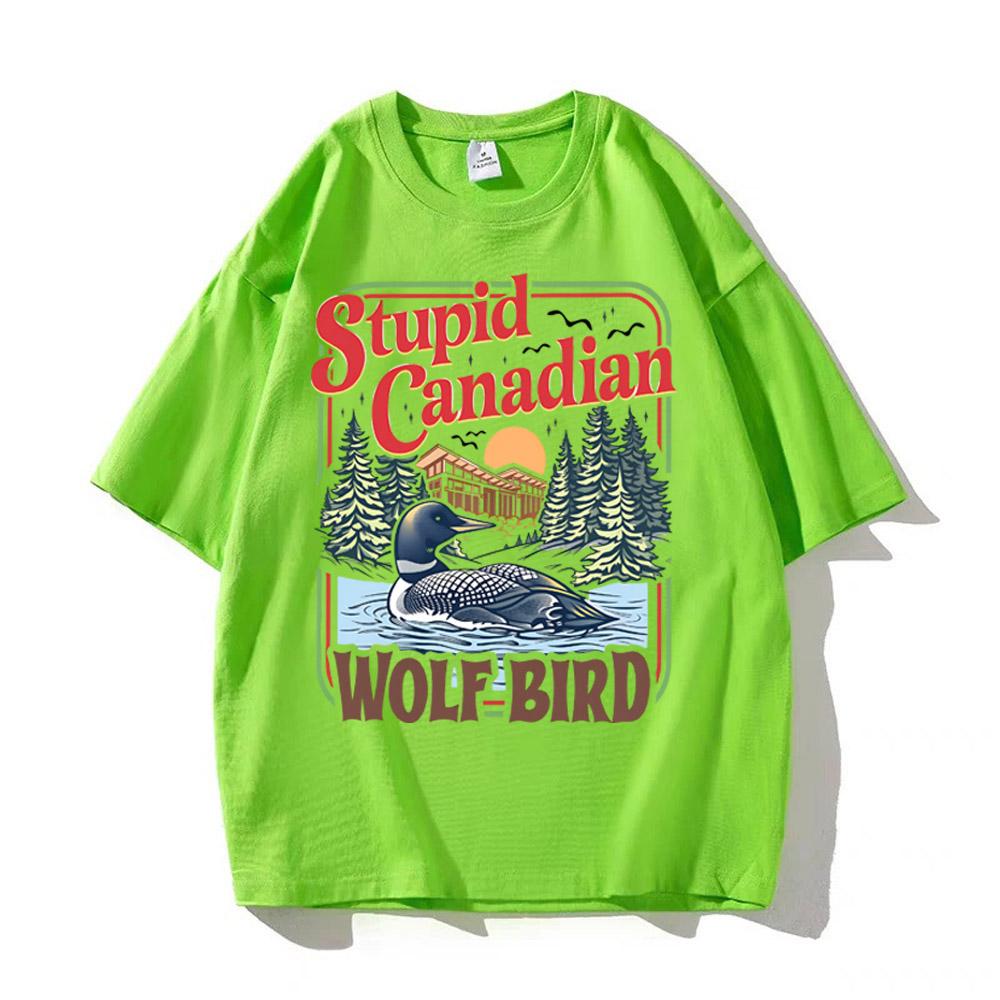 

Stupid Canadian Wolf Bird Comfort Colors Shirt Heated Rivalry Inspired Cotton Shirt Team Hollander Ilya Rozanov Tees S