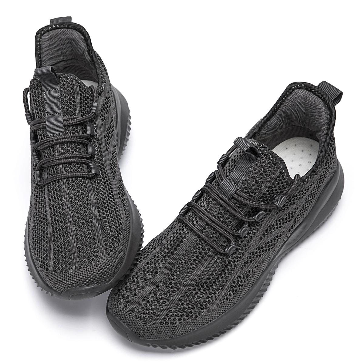 

Мода Fujeak 40-46 Мужские кроссовки для ходьбы Массивные летние спортивные теннисные туфли 2024 Тренировочные туфли для бега в спортзале Черные лоферы для тренировок на шнуровке 46 темно-серого