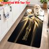 Cristiano Ronaldo Custom Name Flannel Rug Kitchen Mat Non Slip Floor Carpet Personalized Home Decor
