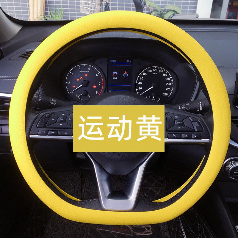 Car Styling Universal Silicone Steering Wheel Glove Cover Texture Soft Multi Color Silicon Accessories.