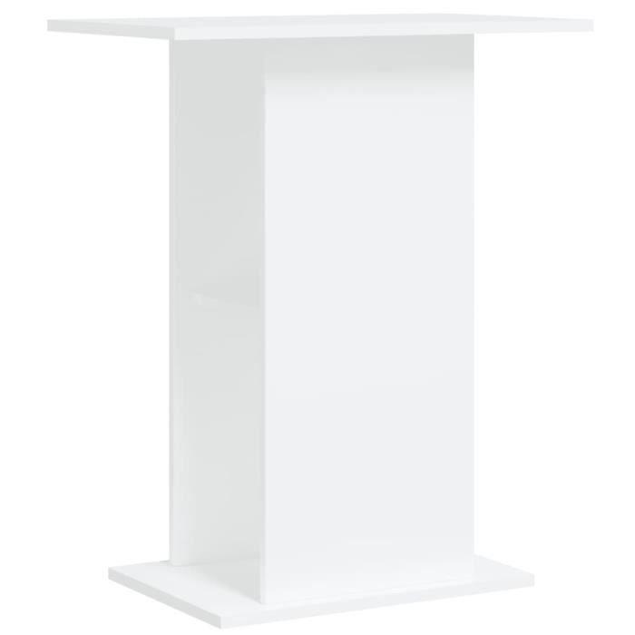 VidaXL Support pour aquarium blanc 60,5x36x72,5 cm bois d'ingénierie 833639