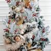 Frosted Faux Cedar Sprays for Christmas Tree, Wreath, Floral Arrangement, Vase, Winter Holiday Décor
