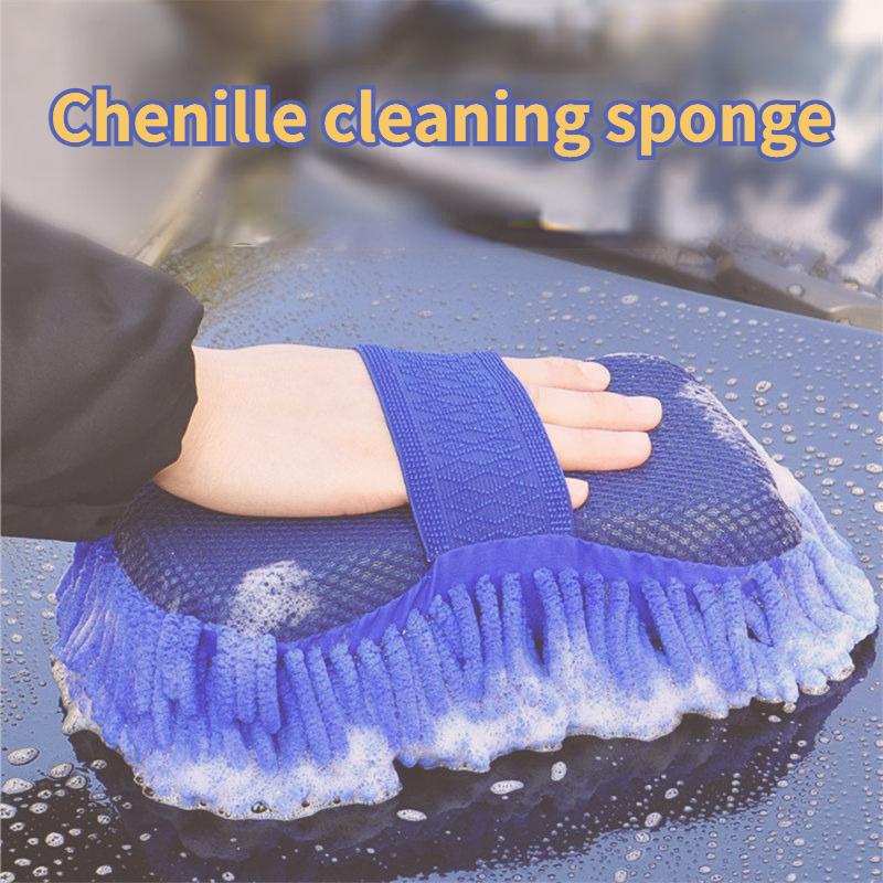 Microfiber Car Washer Sponge Cleaning Car Care Detailing Brushes Washing Towel Auto Gloves Styling Accessories