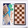 Portable Foldable 2-in-1 Chess & Checkers Set for Students
