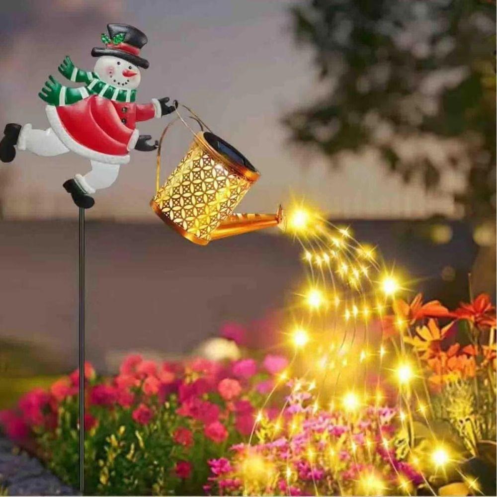 Watering Can Solar Snowman Lights Solar Powered LED Light Solar Stove Lights Pathway Lighting Hanging Light Solar Water Kettle