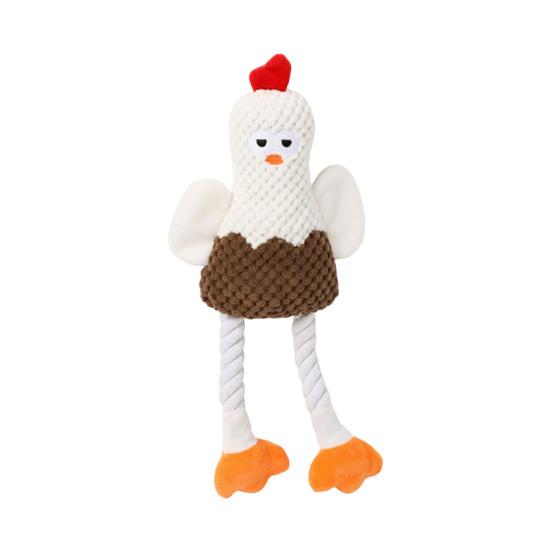 

Плюшевые игрушки для собак Пищащие игрушки для домашних животных для собак Интерактивные перетягивания Игрушки для жевания Прочная конструкция с узлами Плюшевая игрушка для стачивания зубов Снятия тревоги И Игры белый