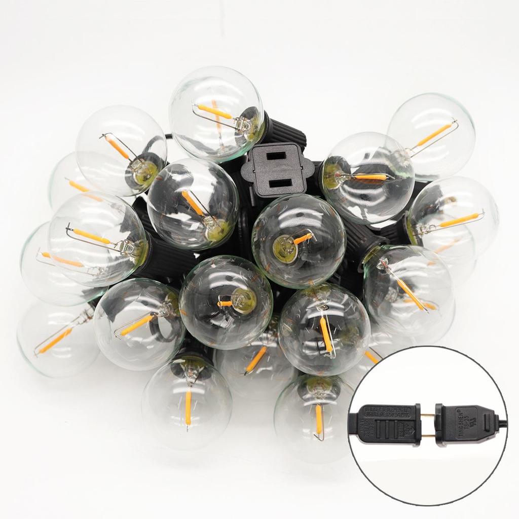 Popular LED G40 Globe String Lights for Patio: Waterproof 25FT to 50FT Outdoor Decorative Atmosphere.