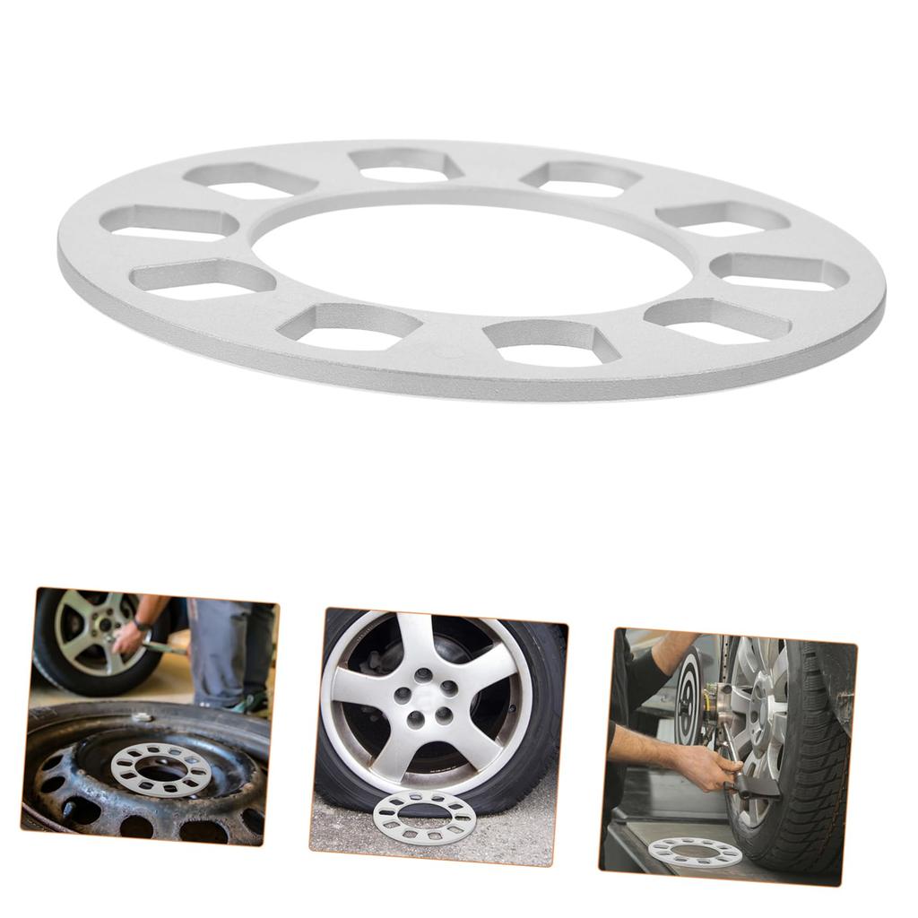 Anneome Improved Ride Hub Centric Wheel Spacer 5mm Aluminum Alloy Car Wheel Spacer Universal Fit