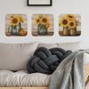 Fun-f73 Oil Painting Sunflower Bedroom Living Room Beautifying Decorative Wall Stickers