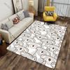 Cute and playful koala pattern carpet Yoga living room room decor children's crawling mat doormat area rug games mat