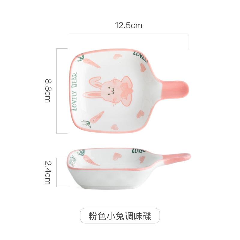 Kamelien-Dippschale im japanischen Stil, Haushalts-Keramikteller, Einfache Hot Pot-Saucenschale, Essigschale, Snackschale für den Esstisch