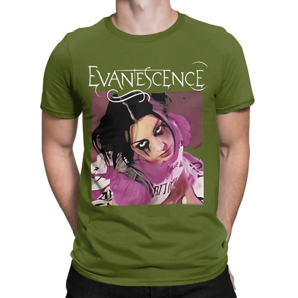 Music Evanescence Novelty 100 Cotton Tshirt Amy Lee Evanescence Tops Tees For Unisex