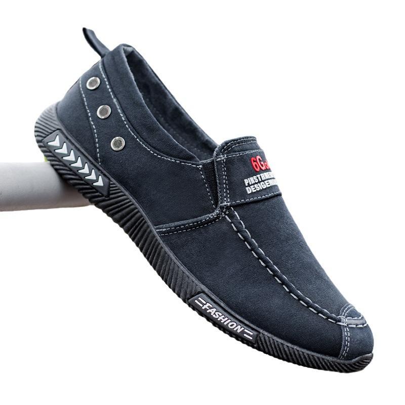 Breathable Summer Canvas Shoes for Men - Soft Sole, Old Beijing Style, Ideal for Middle-Aged and Elderly