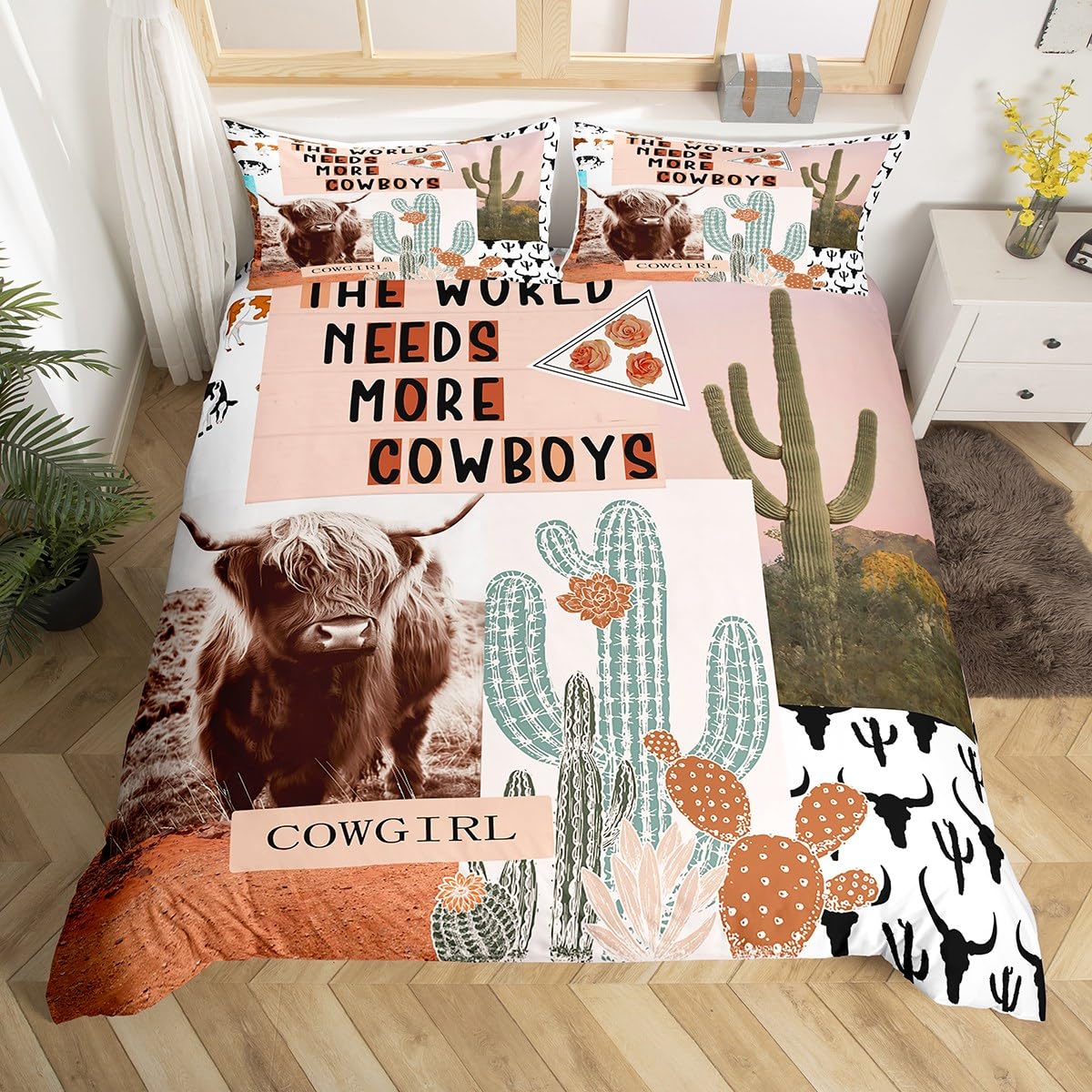 

Comforter Cactus S For Teens Kids S Twin Size Lightweight Down Room Decor 2 S 1 No Comforter Comforter (quilt)-EU Single(135*200cm)3pcs