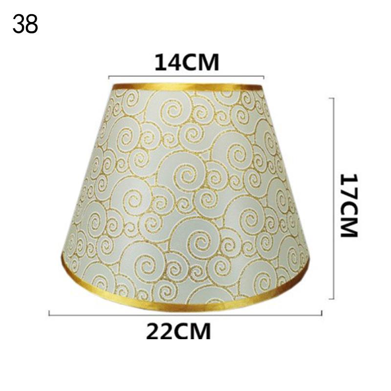Retro Style Table Lampshades PVC Fabric E27 Floor Lamp Shade Desktop Bedroom Bedside Desktop Home Decor Wall Lamp Cover