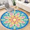 1pc Mandala Artwork Chair Carpet for Office, Non Slip, Soft and Durable Office Rug for Interior Decoration