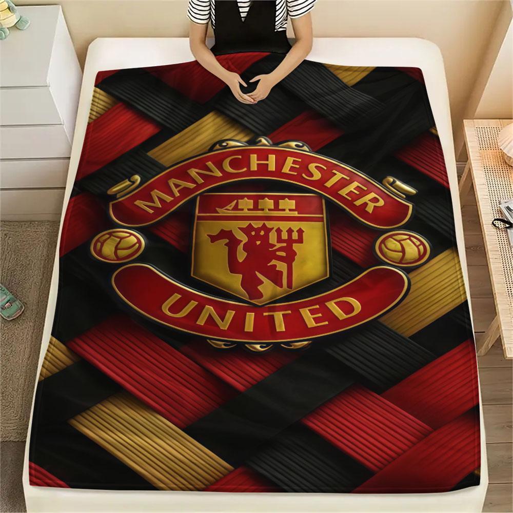 Elite MUFC Kaderdecke, Hohe Qualität, Bequem für alle Jahreszeiten, Heimdekoration, Wärme und Komfort