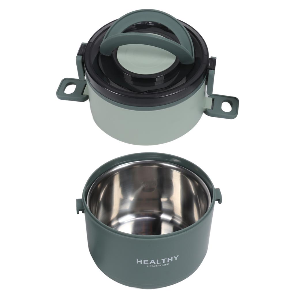 Cutie de prânz termică 2200ml Trei straturi Design cu compartimente detașabile Portabilă Oțel inoxidabil 304