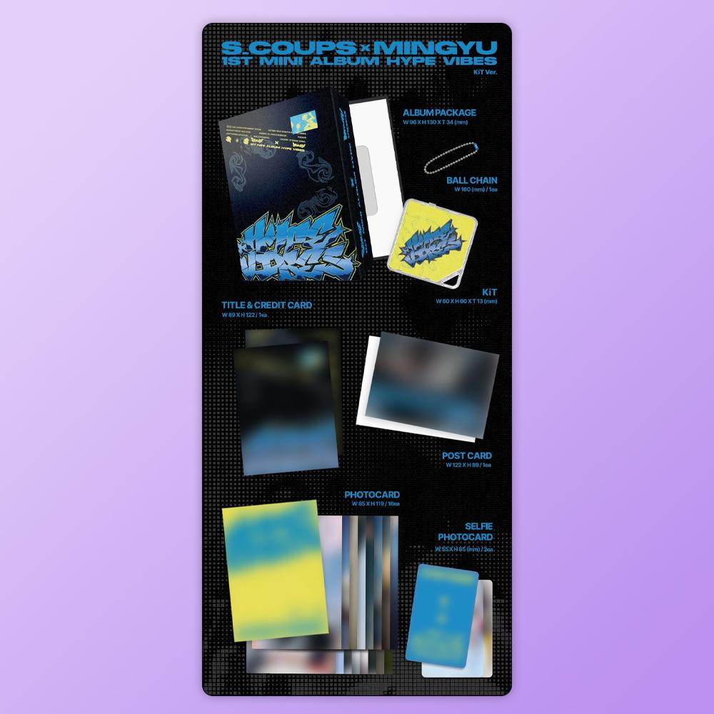 (PRE-COMANDA) S.COUPS X MINGYU (ŞAPTESPREZECE) - Primul Mini Album HYPE VIBES (Kit Ver.)