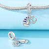 Real Copper Summer Sailboat Anchor Beads Pendant Fit Original Bracelet For Women Jewelry Gifts Accessory