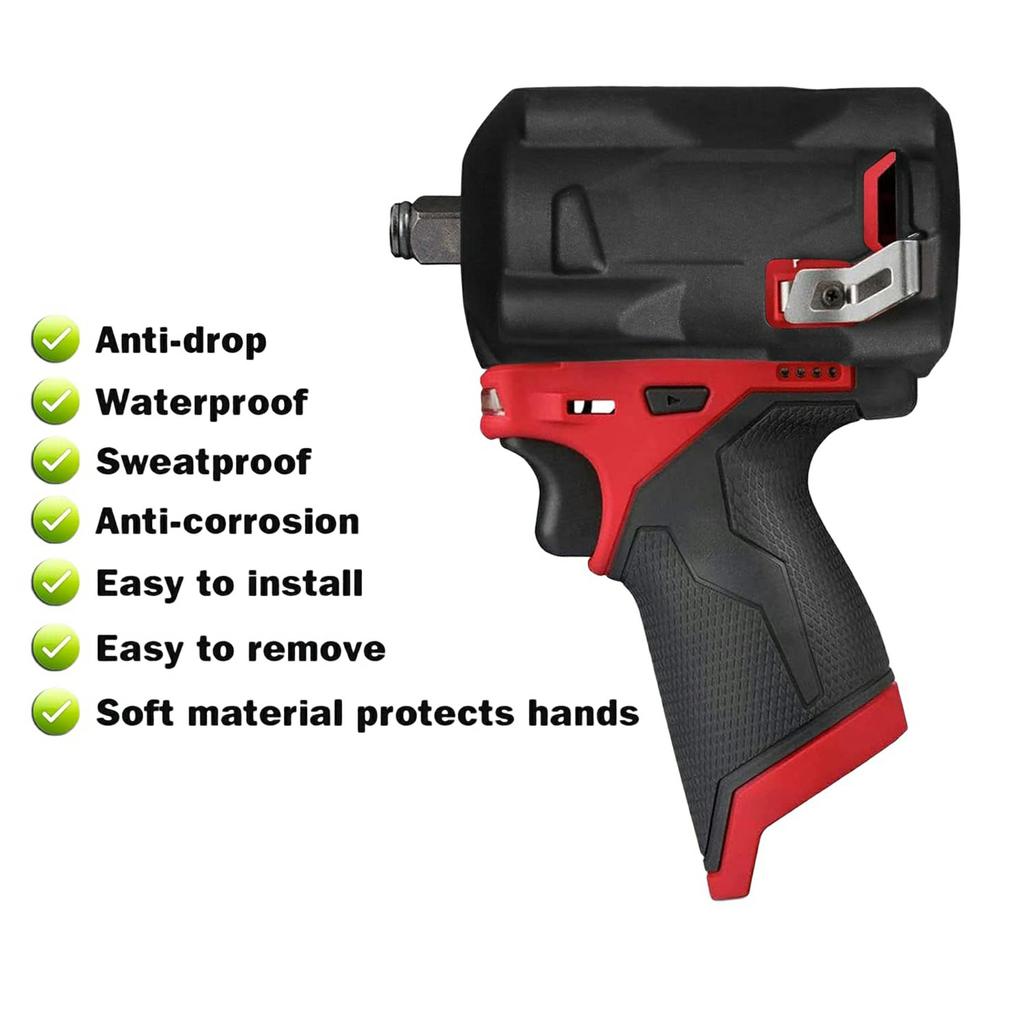 RIV-Mi-2 49-16-2554 Tool Boot For Milwaukee M12 FUEL Stubby 3/8 In. and 1/2 In. Impact Wrench 2554 2555 2555P