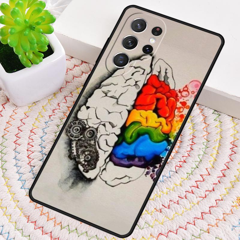 Human Brain Art Silicone Phone Case For Samsung Galaxy Note 10 Pro S26 S25 S24 S23 S22 S21 Plus S25Ultra Capa Cover