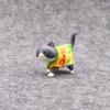 Funny Kittens Snack Cat Figure Walking Animal Mini Cat Model Cartoon PVC Mini Cat Ornaments Desktop Decor