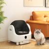Self Cleaning Cat Litter Tray Top Opening Design, Automatic Litter Box More Space with Integrated Security Protection