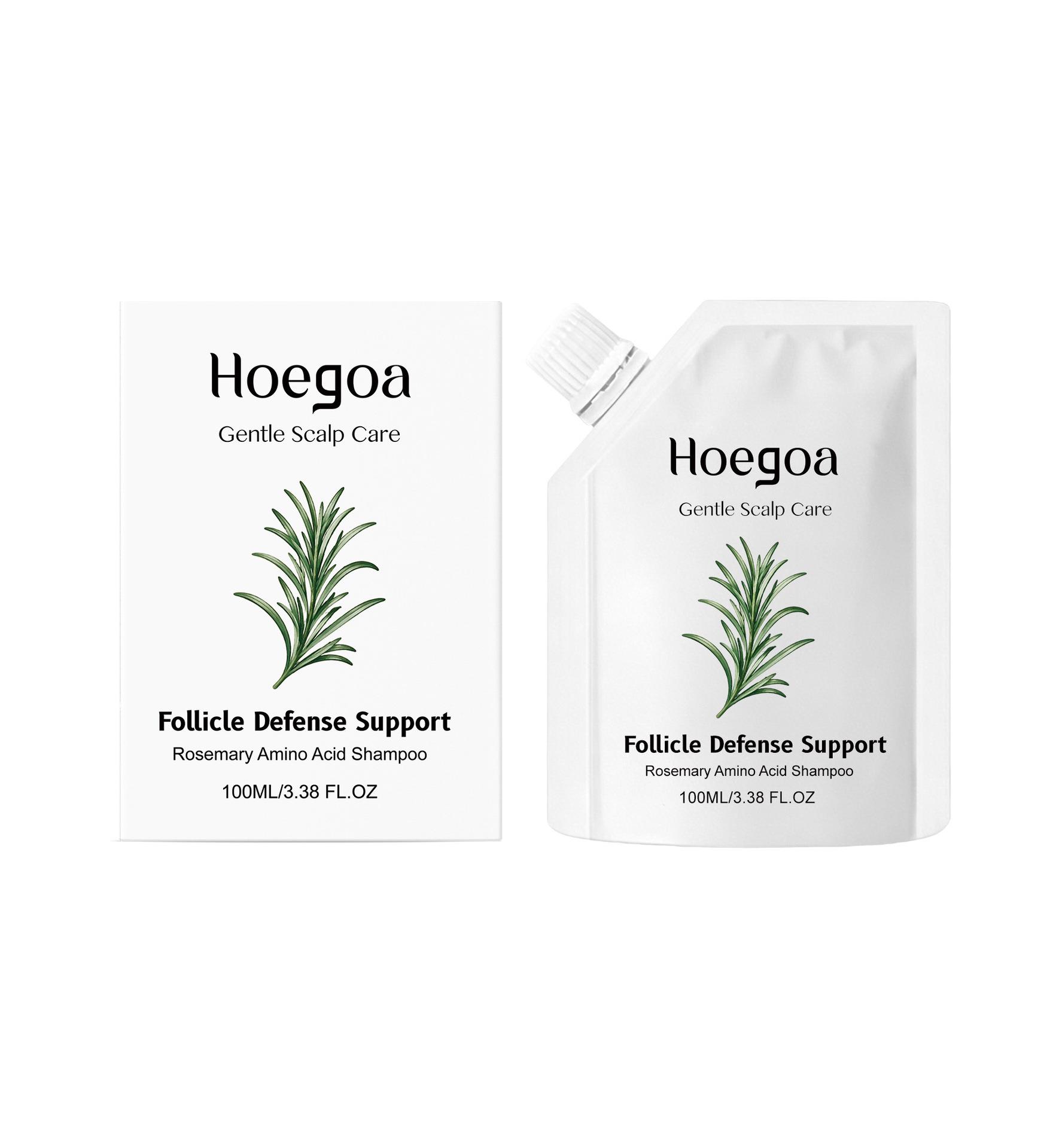 HOEGOA Rosemary Moisturizing Shampoo for Smooth, Light, and Flowing Hair.