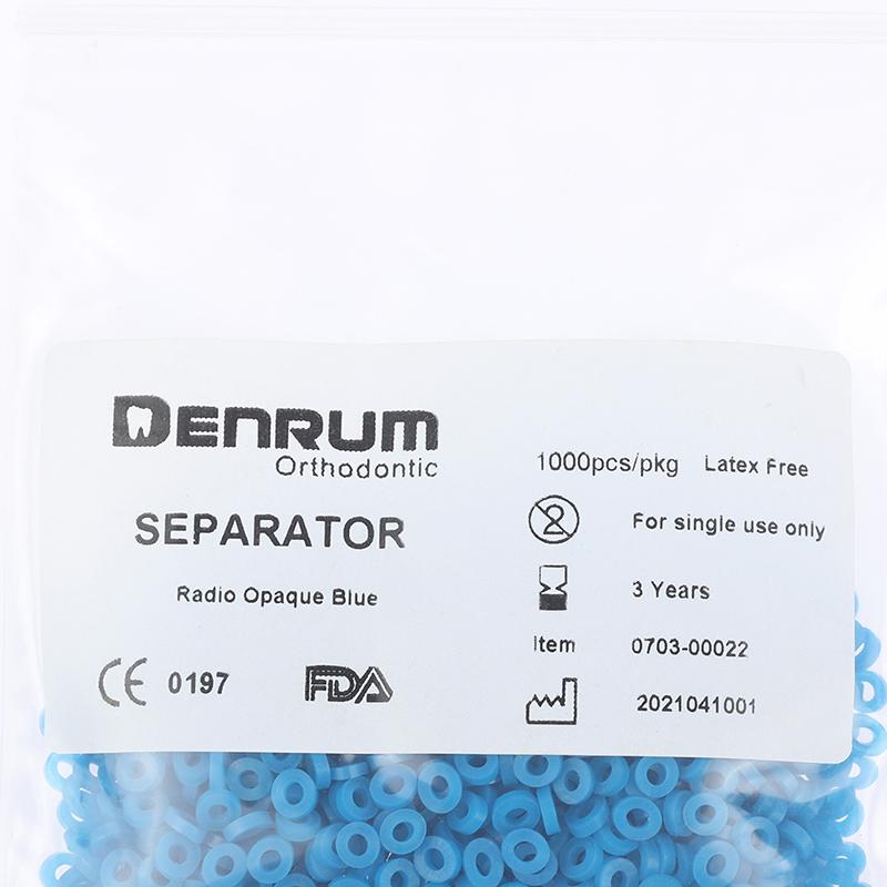1000Pcs Dental Orthodontic Elastic Separator Ties Rings Split Tooth Rubber Bands