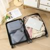 4 Stück Reisekompressions-Packwürfel-Tasche Tragbarer Koffer Kleidungsorganisatoren Wasserdichte Gepäckaufbewahrungskoffer Schubladentaschen