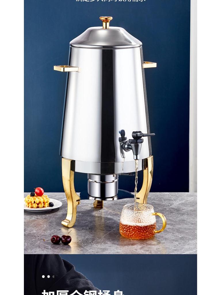 Dispenser electric de băuturi din oțel inoxidabil cu robinet - Capacitate 13L pentru cafea, suc sau lapte