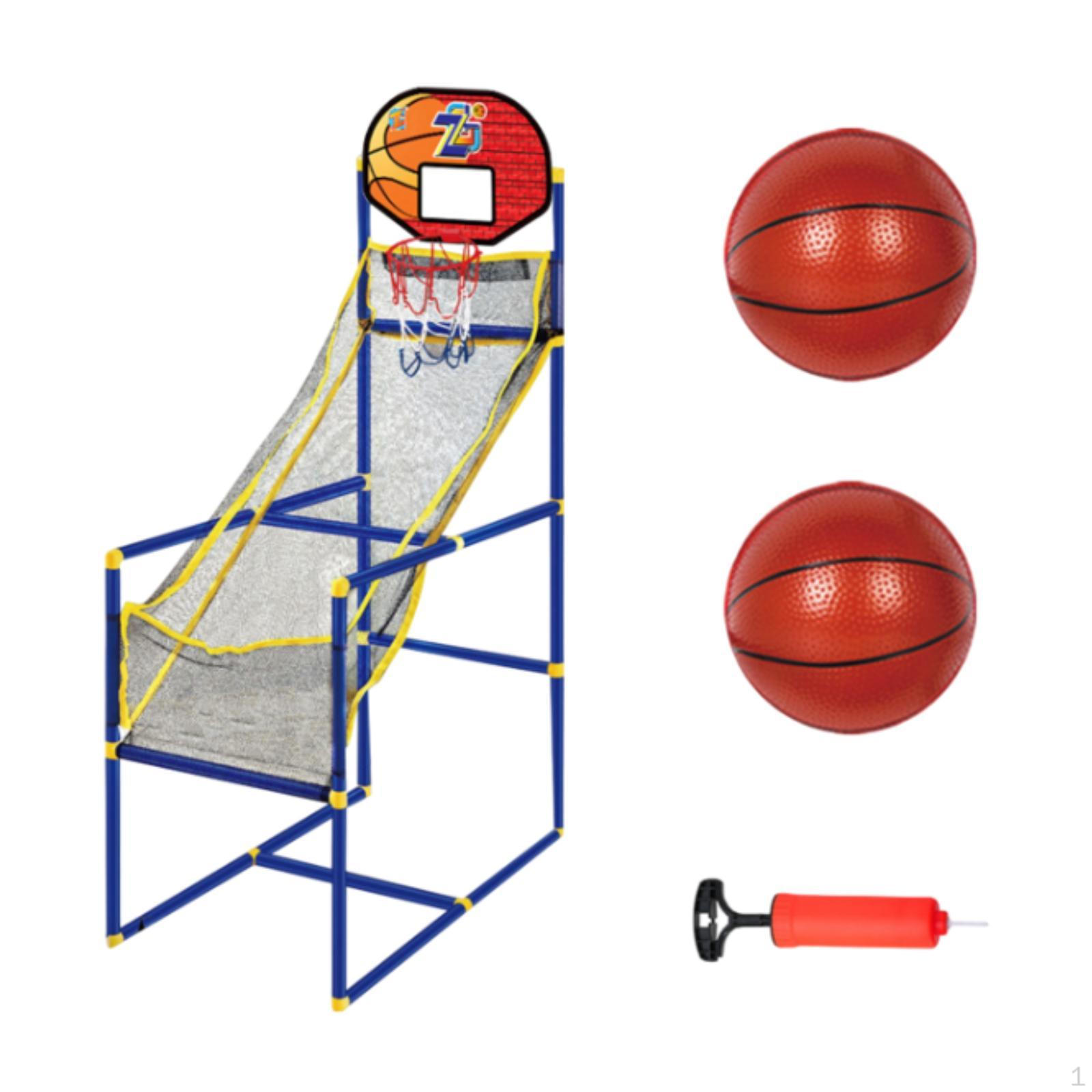 

Детская аркадная баскетбольная игра с регулируемой высотой ворот для мальчиков и девочек от 3 до 12 лет для родителей with 2 Basketballs