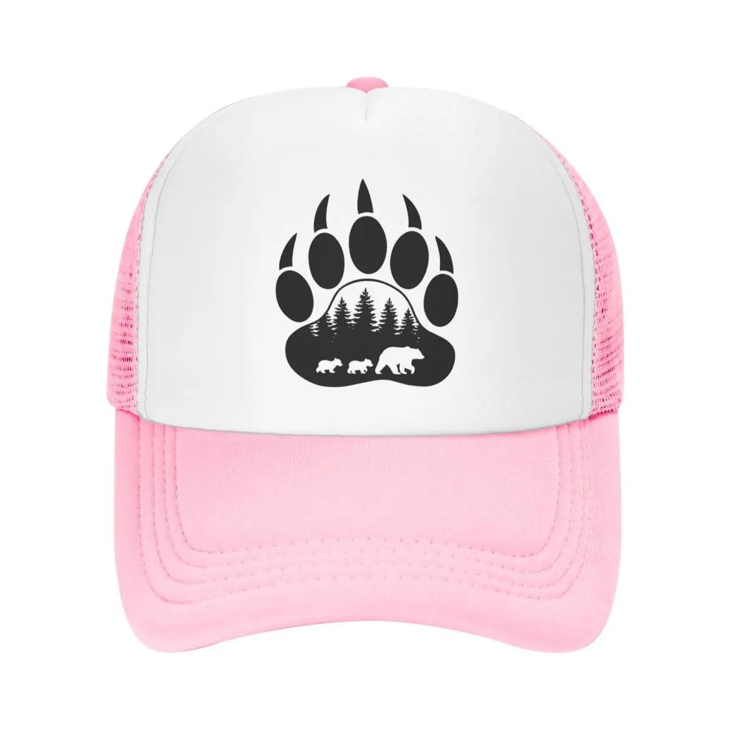 Custom Punk Unisex Animal Mama Bear Paw Trucker Hat Adult Adjustable Baseball Cap Unisex Women Hip Hop Dad Hat
