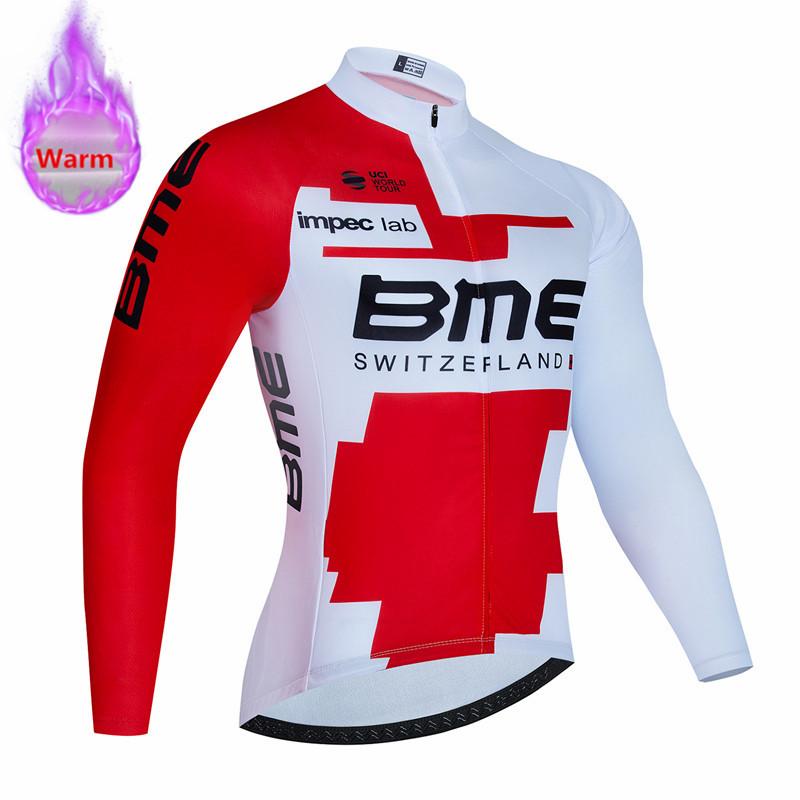 

Bmcing Team Ropa Ciclismo Warm 2026 Winter Thermal Fleece Cycling Clothes Men Jersey Suit Outdoor Riding Bike MTB Bib Pants Set S