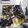 Mobile Suit Gundam Mecha Collection Blanket, Soft Throw for Home Bedroom, Perfect Gift for Gundam Fans.chl
