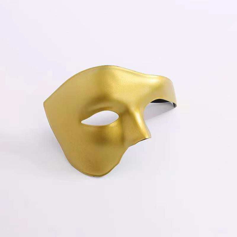 Men's Phantom Half-Face Mask for Halloween Masquerade Ball
