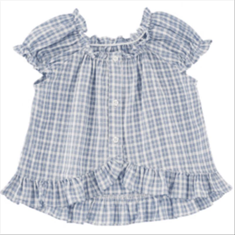 Youyou Girls Puff Sleeve Babydoll Blouse 110 cm