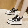 Leather Little White Shoes Women's 2025 Autumn and Winter New Platform Shoes Children's Casual Versatile Sports Shoes High-top Board Shoes Tide
