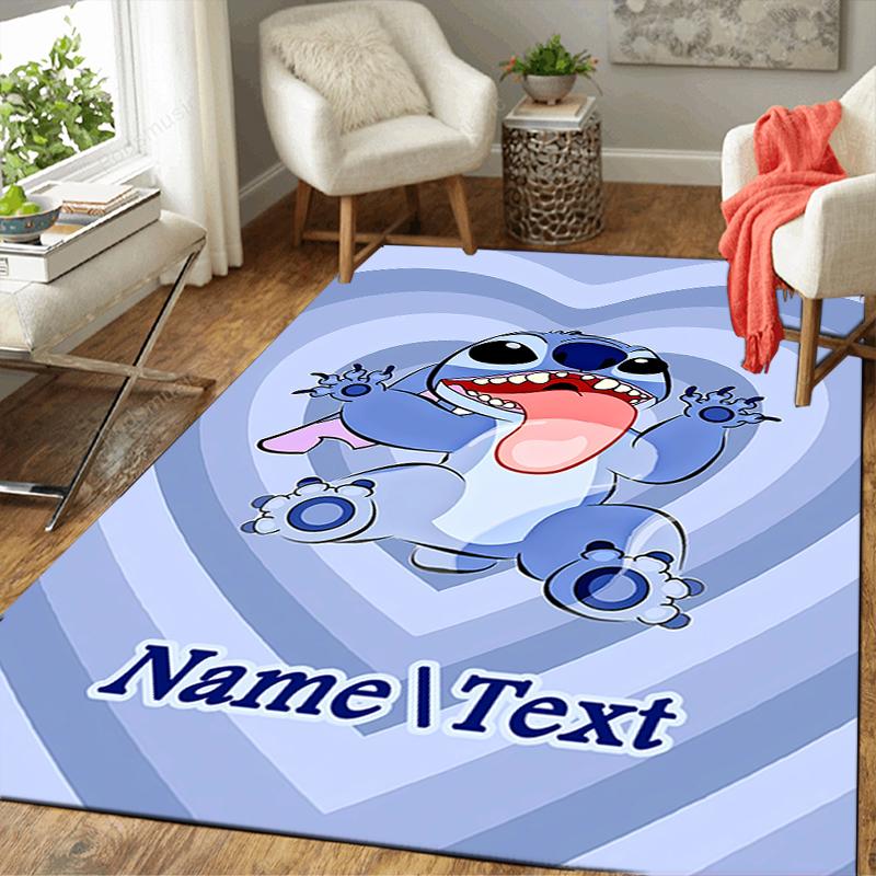 Custom 1Pc Lilo Stitch Fantasy Island Rug Office Carpet Indoor Outdoor Entrance Doormat Nonslip Soft And Comfortable Living Room D916303